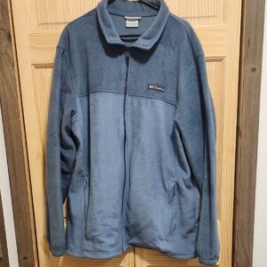 Columbia Men's Two-Tone Blue Fleece Jacket